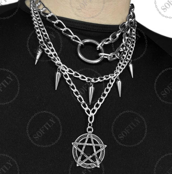 Y2K Pentagram Chain