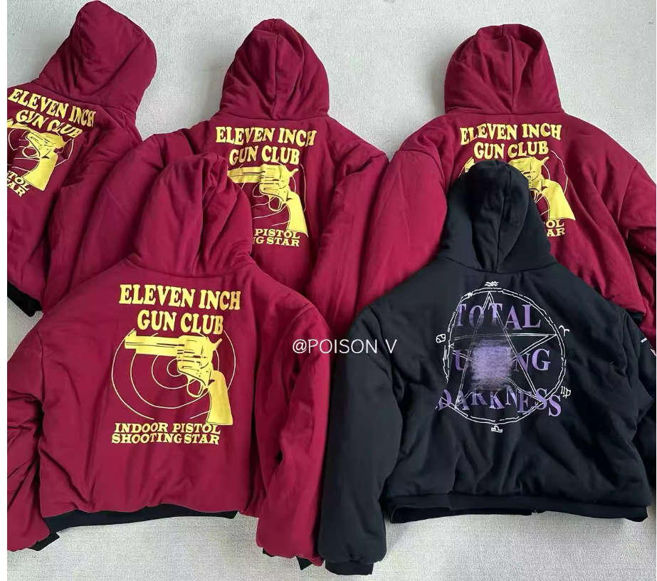 Vetements 11 inch Gun Club Reversible Zip Up