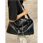 MoonCat Original Men s and Women s Extra Large Capacity Tote Bag Crocodile Pattern Handheld Luggage Travel Bag Crossbody Bag image 4