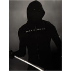 Opium YVL style Playboicarti riding upper body MUSIC printed tight zipper hooded jacket image 1