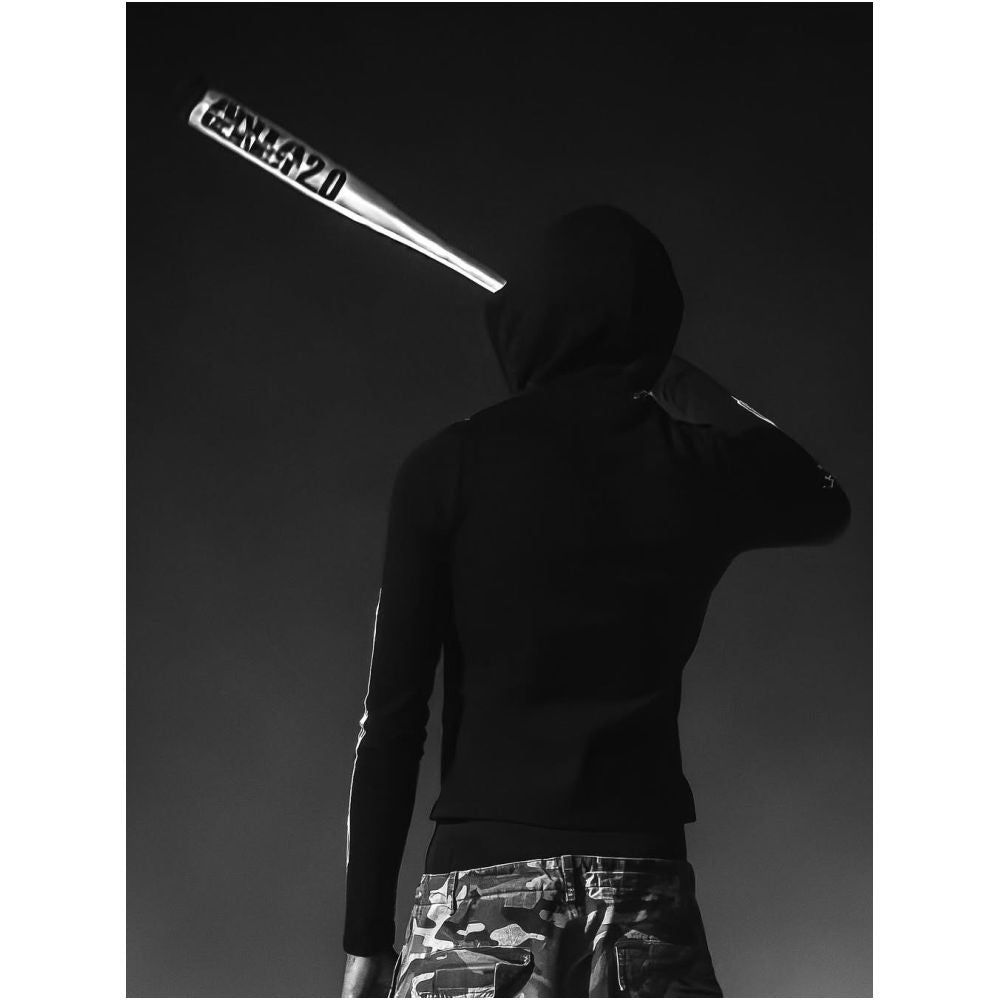 Opium YVL style Playboicarti riding upper body MUSIC printed tight zipper hooded jacket image 2