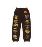 Cactus Jack by Travis Scott x McDonald's Sticker Bomb Sweatpants 'Brown'