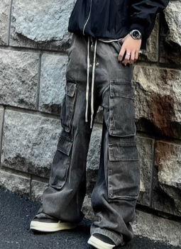 Rick Owens Bela Denim Cargo Charcoal
