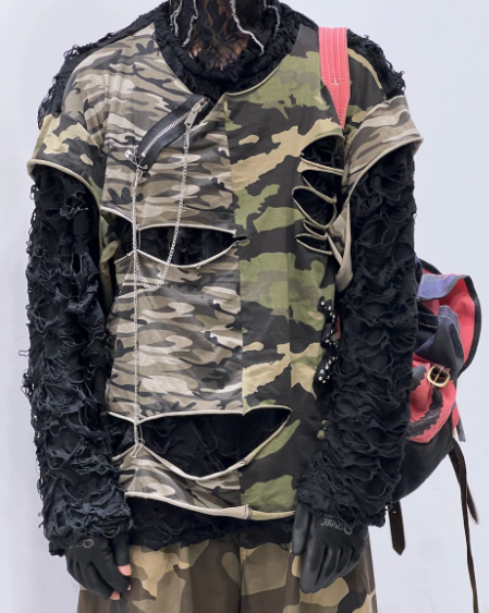 Camo Longsleeve Distressed
