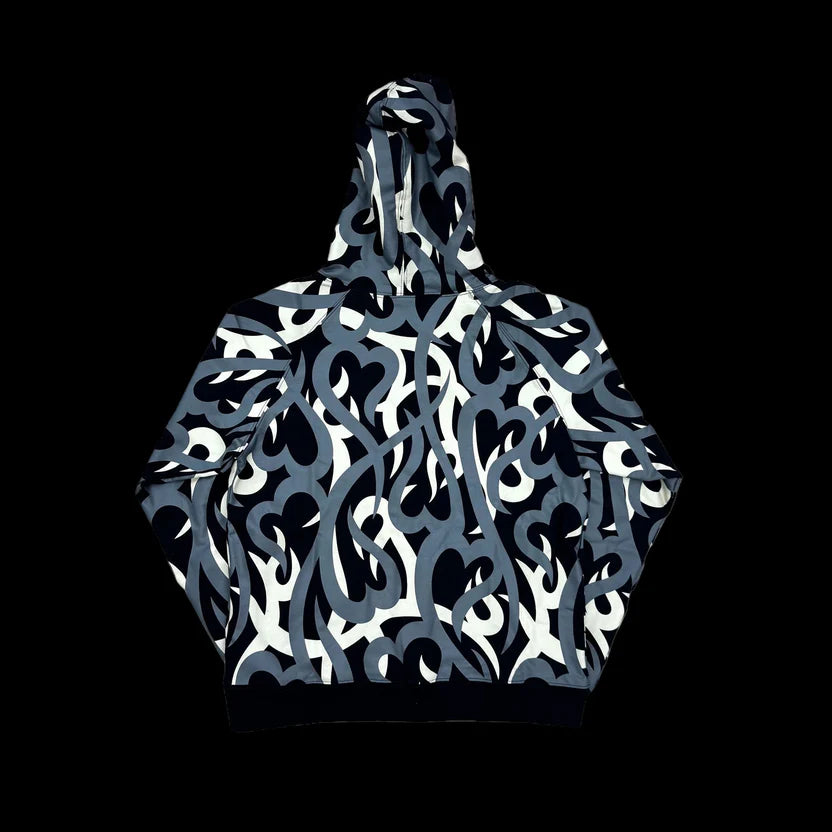 Number (N)ine Tribal Camo Hearts ZipUp