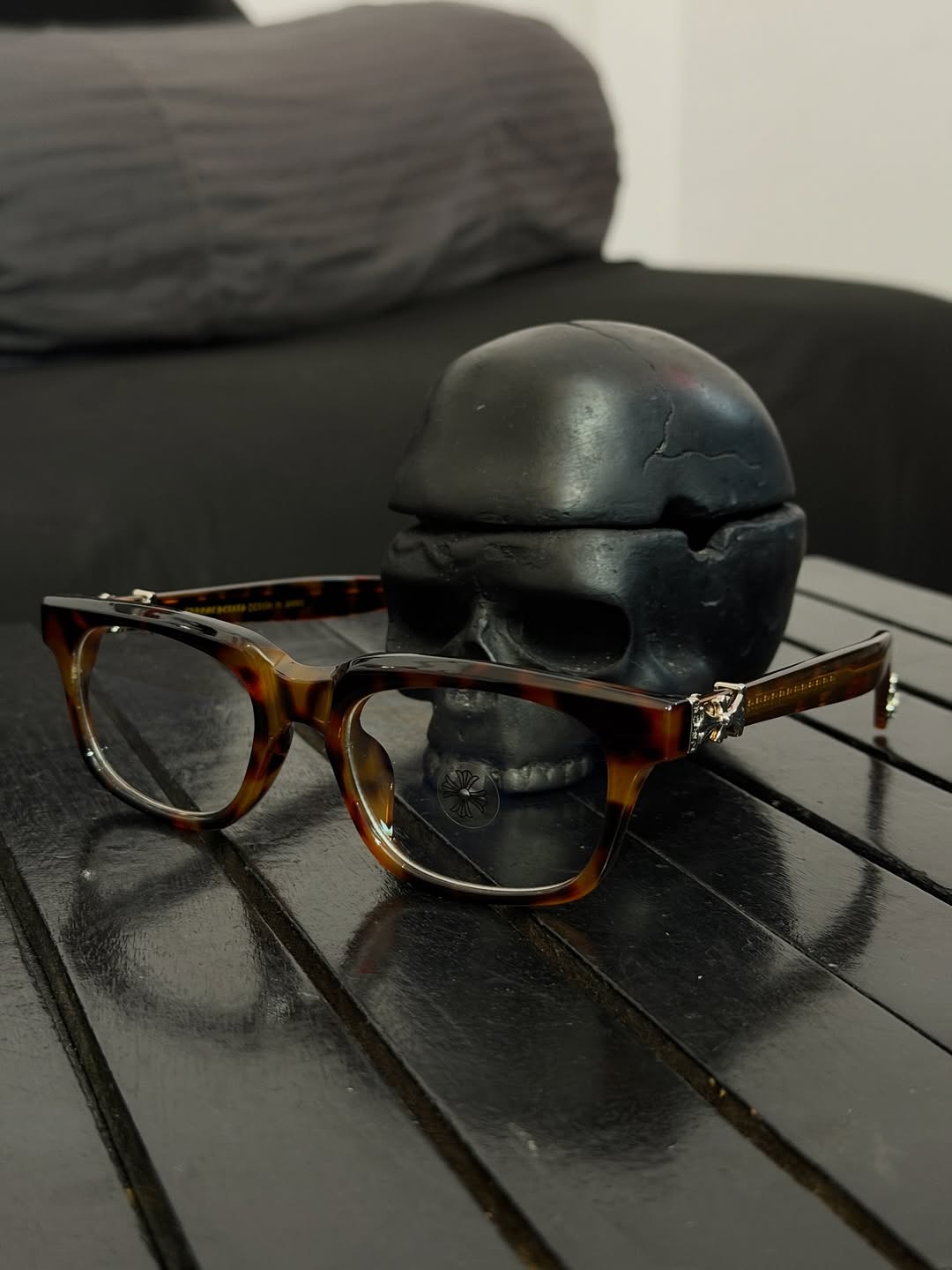 Chrome Hearts Glasses Thick Inner Engraving