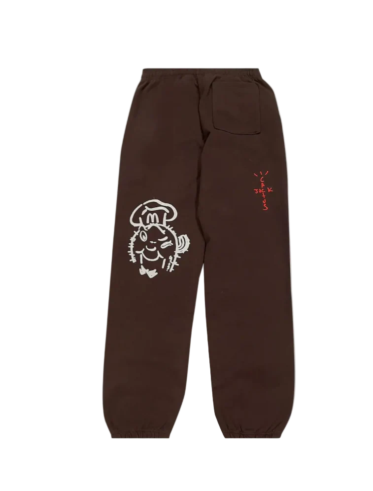 Cactus Jack by Travis Scott x McDonald's Sticker Bomb Sweatpants 'Brown'