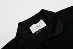 BLACK COTTON AMI DE COEUR POLO SHIRT