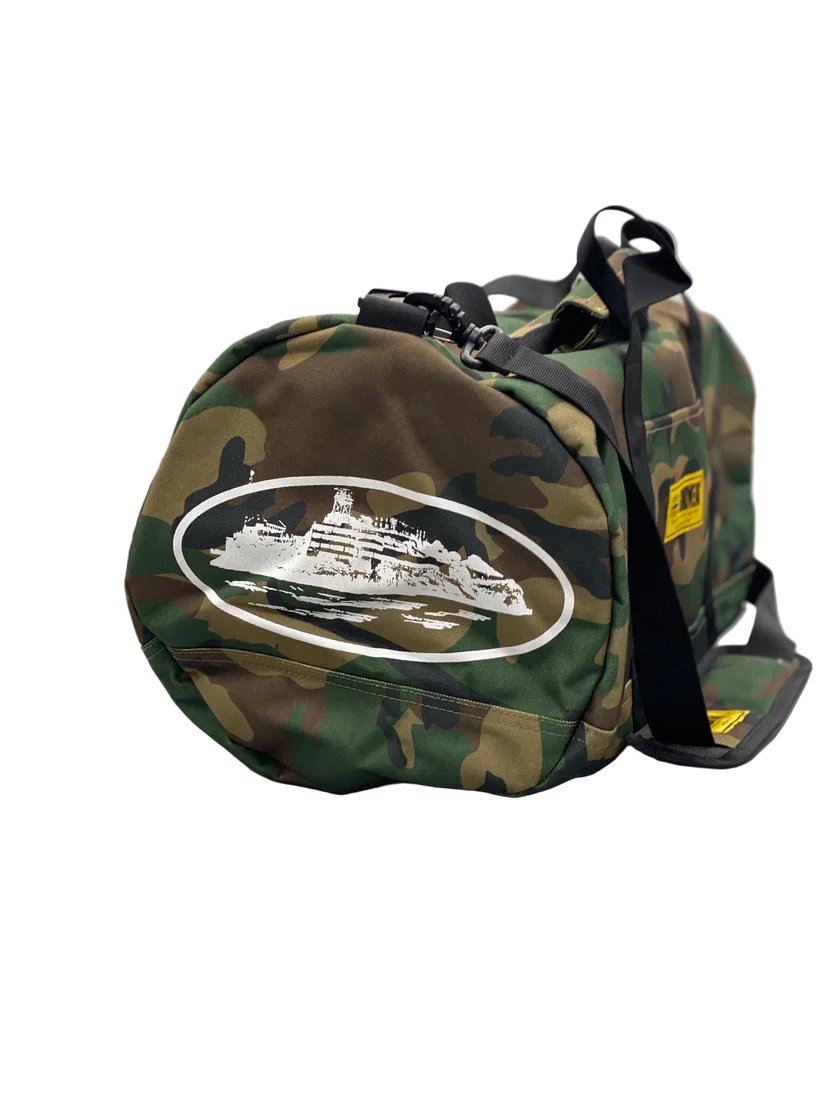Corteiz Alcatraz Camo Duffle Bag