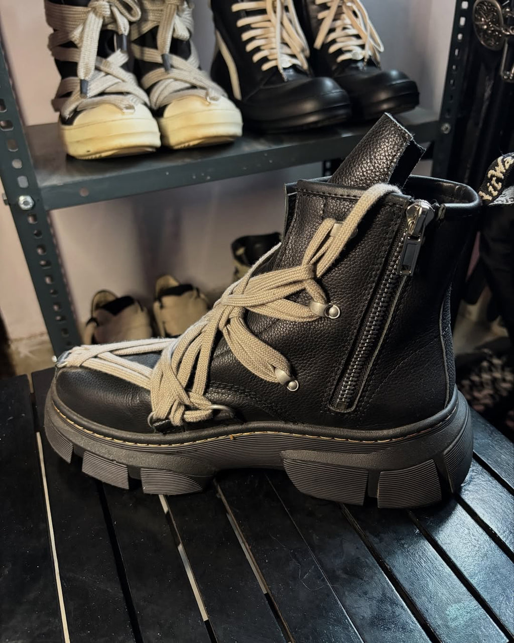 Rick Owens Dr. Marten's Edition Pentagram 1460 DMXL Boots