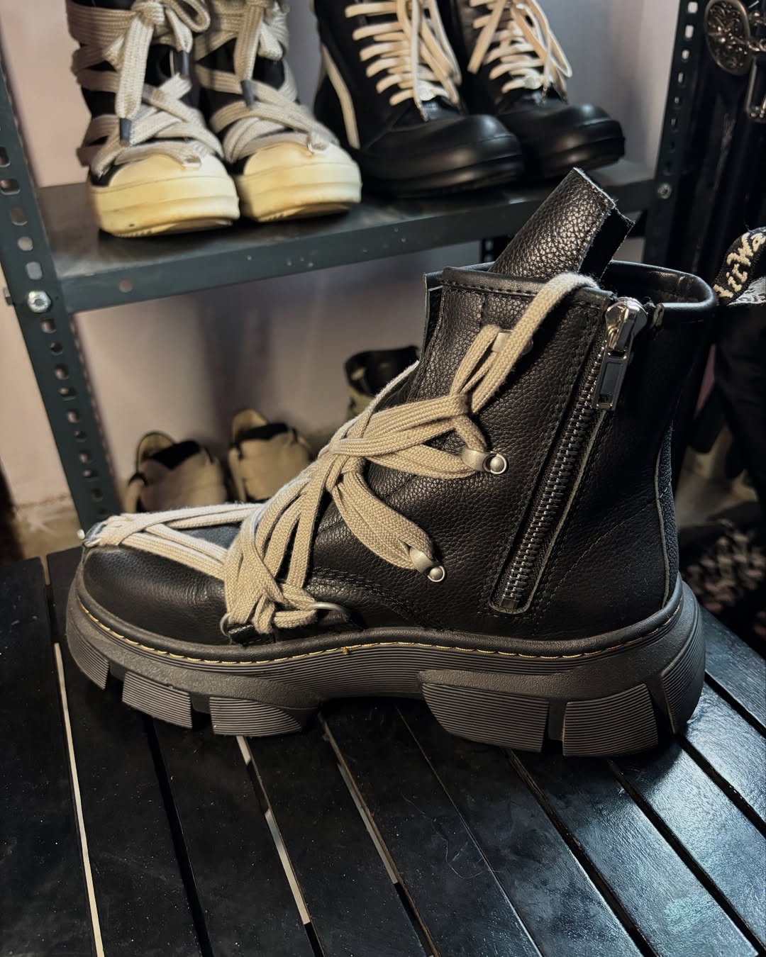 Rick Owens Dr. Marten's Edition Pentagram 1460 DMXL Boots