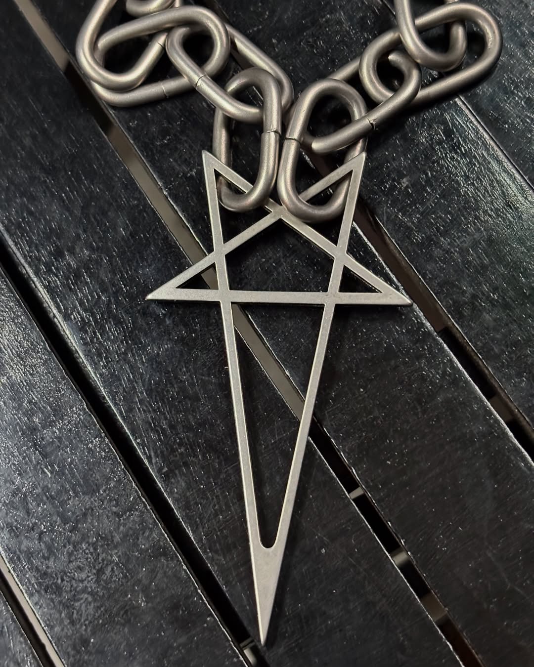Rick Owens Pentagem Choker Chain