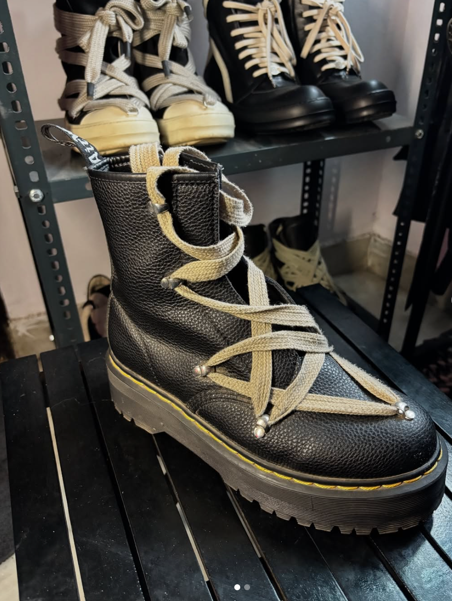 Rick Owens Dr. Marten's Edition Pentagram 1460 Boots