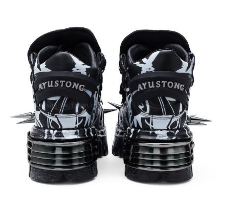 New Rock Inspired Y2K Spike Boots
