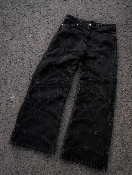 Y2K Spider Web Denim