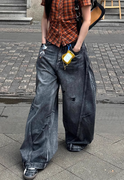 Y2K Balloon Grey Denim