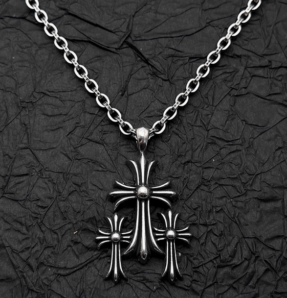 CH Triple Cross Pendant