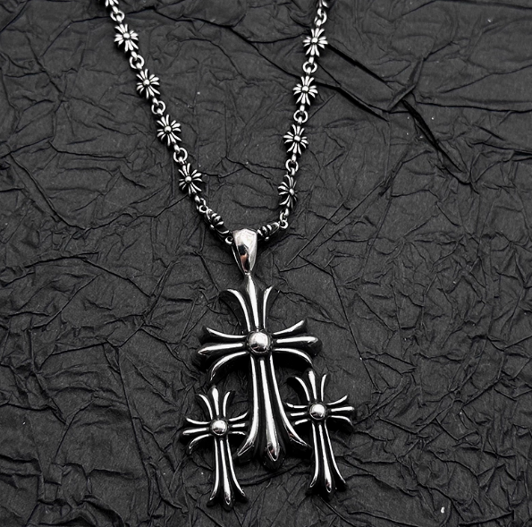 CH Triple Cross Pendant