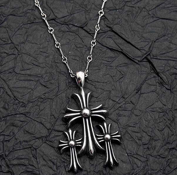 CH Triple Cross Pendant