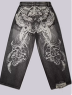 Jaded London Black Ethereal Colossus Jeans