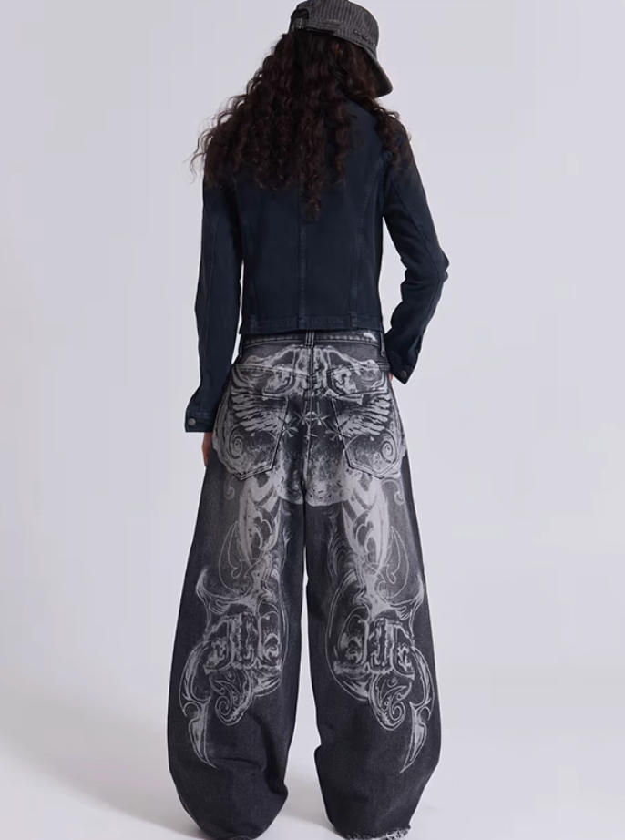 Jaded London Black Ethereal Colossus Jeans