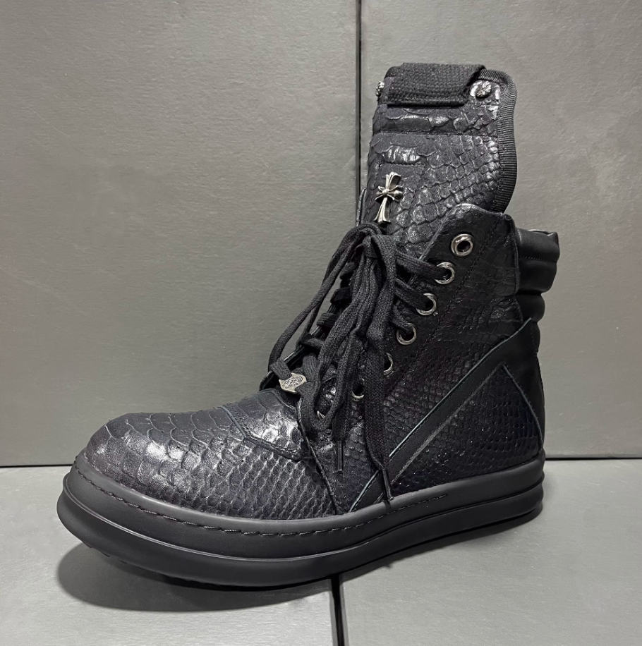 Rick Owens Snake Leather Geobaskets