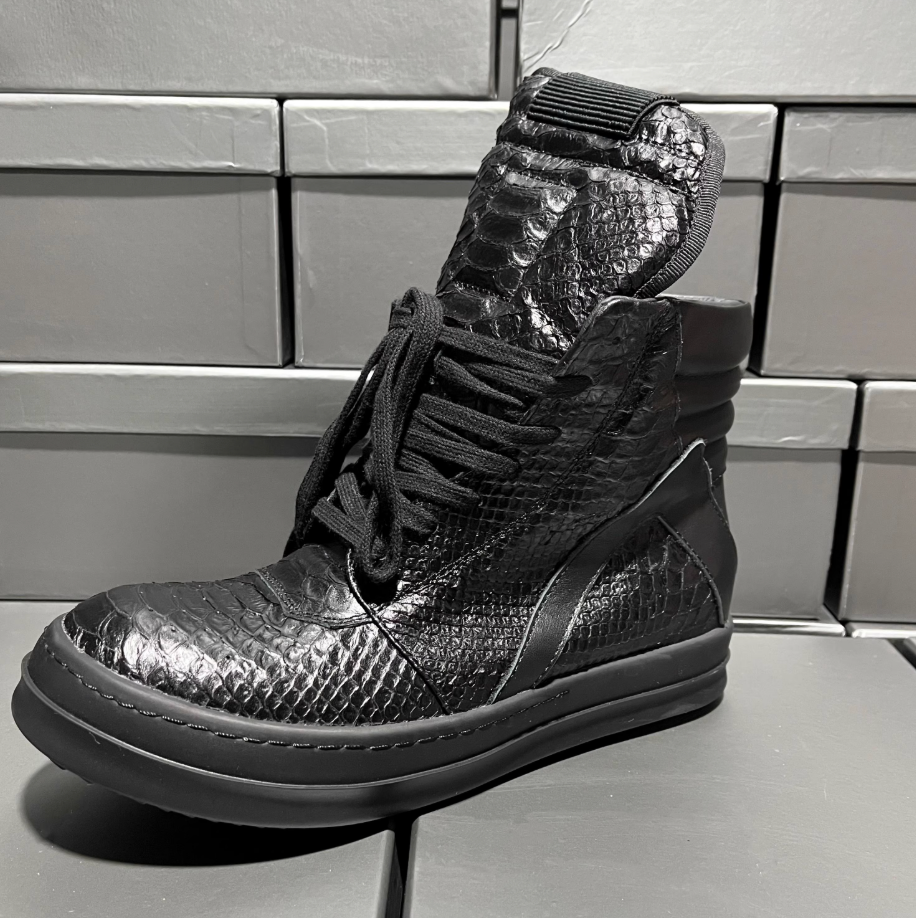 Rick Owens Snake Leather Geobaskets