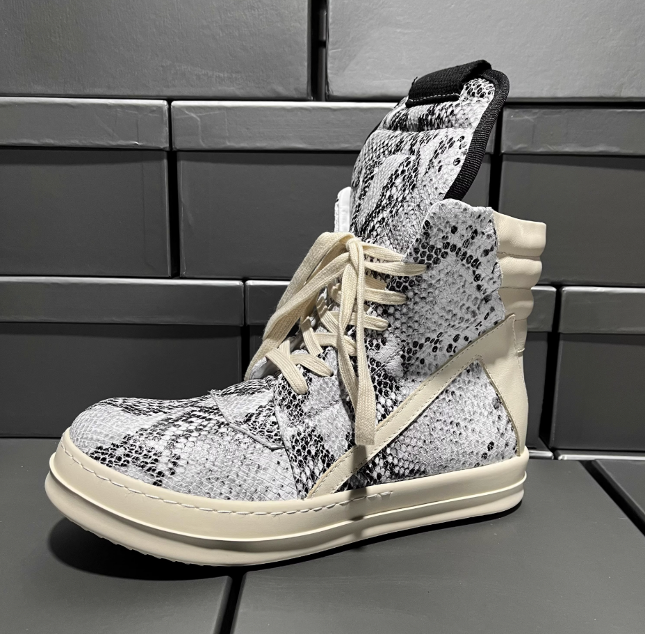 Rick Owens Snake Leather Geobaskets