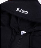 Vetements Total Fucking Darkness ZipUp Hoodie