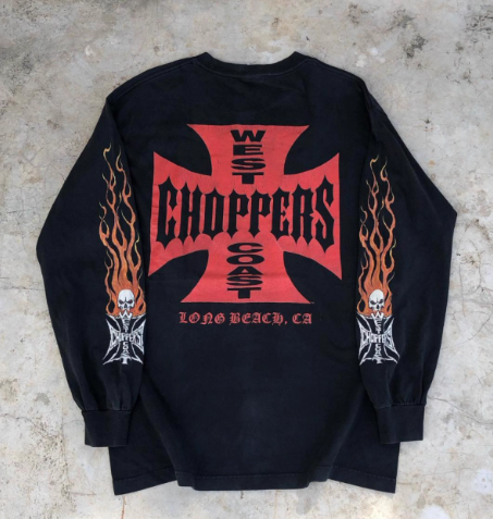 West Coast Choppers Flame Longsleeve Tshirt