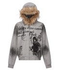 Y2K Fur ZipUp Hoodie
