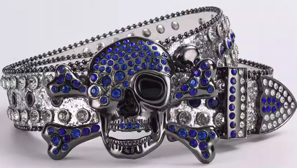 Skull Rhinestone Belt