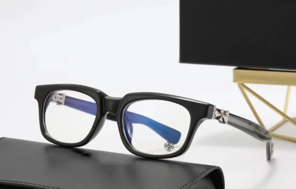 CH Thick Frame and Side Engraved Glasses