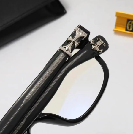 CH Thick Frame and Side Engraved Glasses