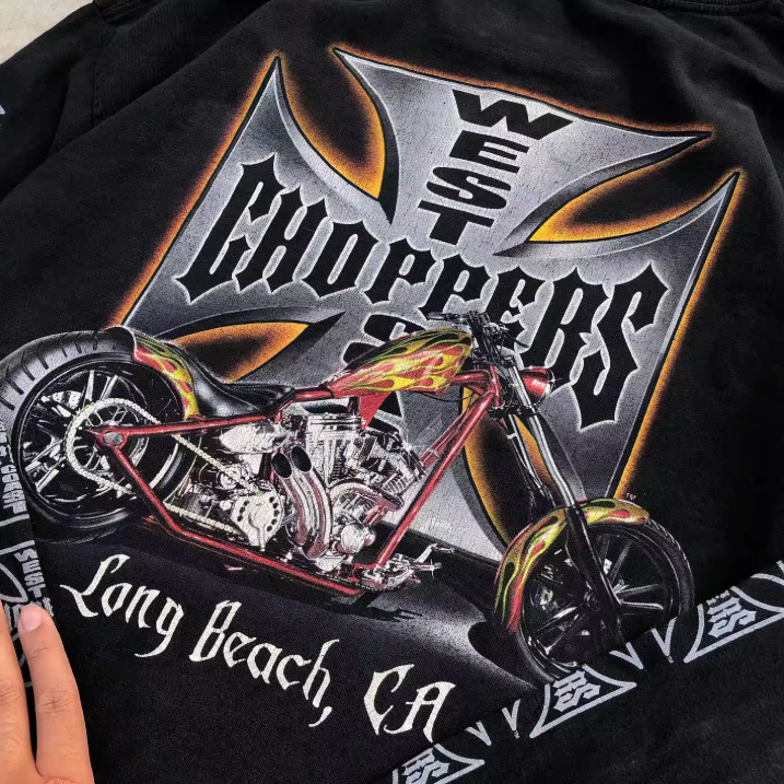 West Coast Choppers Flame Longsleeve Tshirt