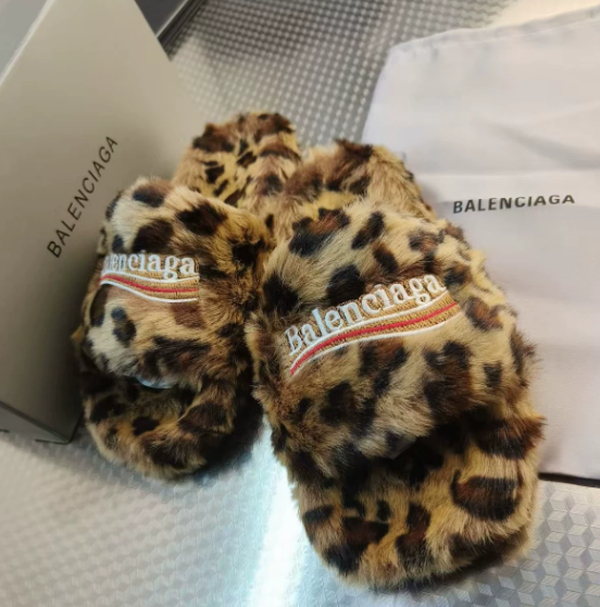 Balenciaga Leopard Slipper