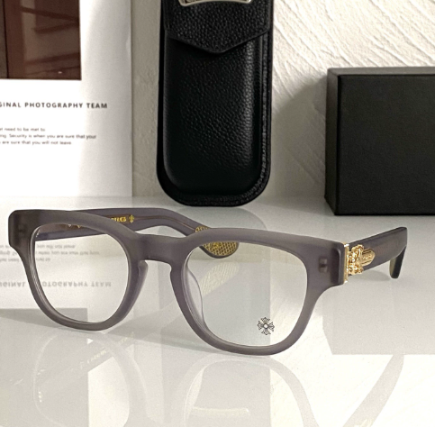 Chrome Hearts Thick Frame and Side Engraved Glasses