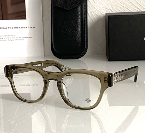 Chrome Hearts Thick Frame and Side Engraved Glasses