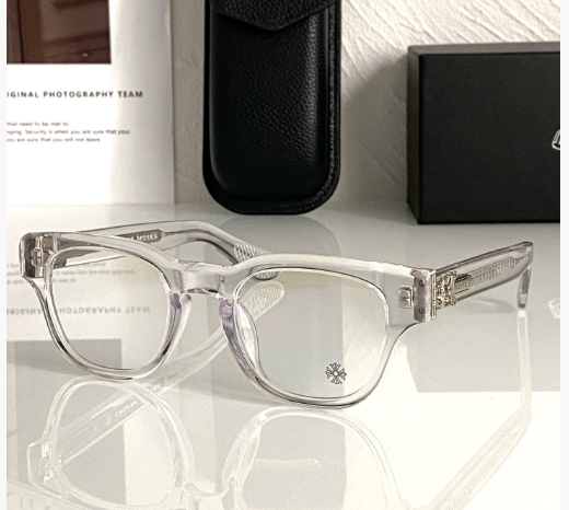 Chrome Hearts Thick Frame and Side Engraved Glasses