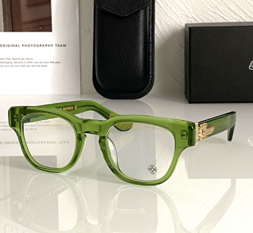 Chrome Hearts Thick Frame and Side Engraved Glasses