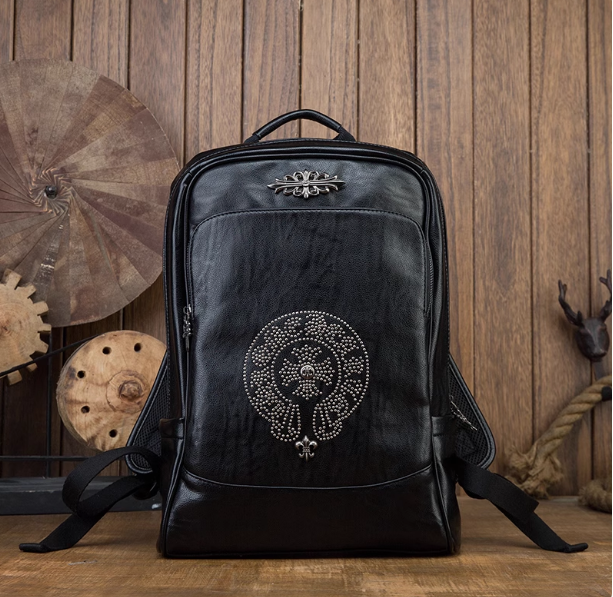 Chrome Hearts Leather Backpack