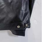 Chrome Hearts Back Embroidered Leather Jacket