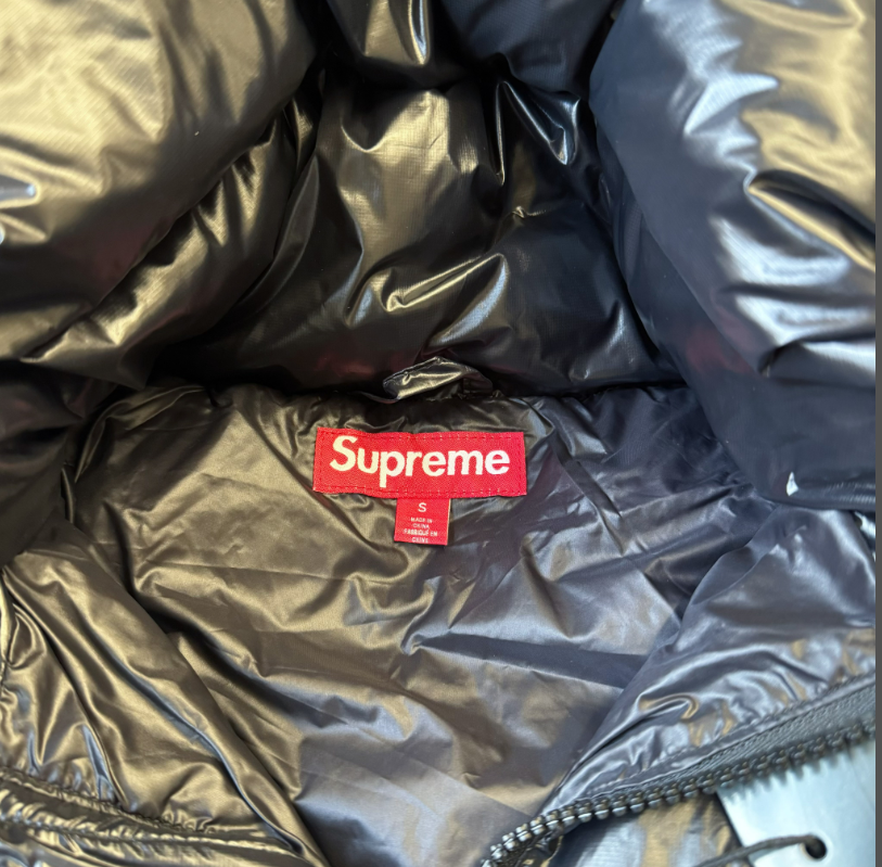 Supreme Back Print Puffer