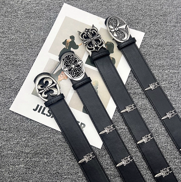 Chrome Hearts Dagger Embossed Belt
