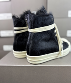 Rick Owens DRKSHDW Pony Hair High Top