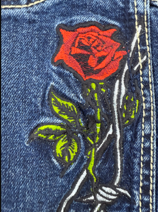 JNCO Rose Skull Denim