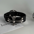 Chrome Hearts Embossed Leather Bracelet