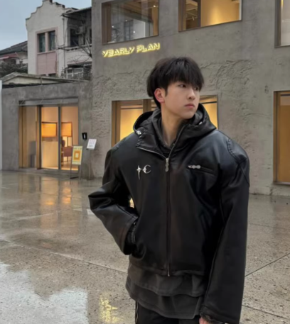 Thug Club Leather Jacket