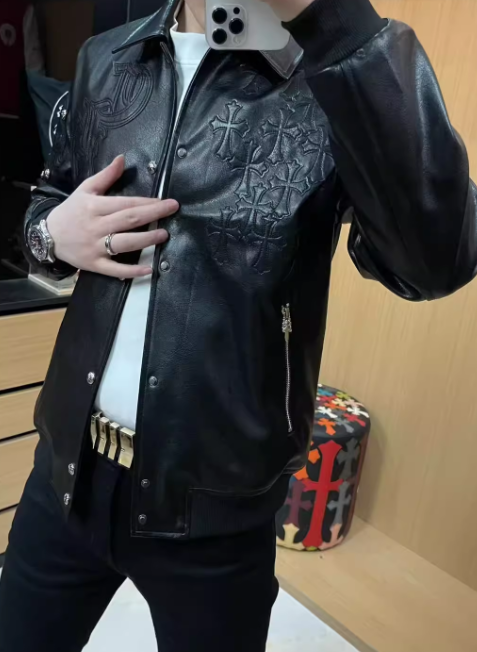 Chrome Hearts Leather Jacket