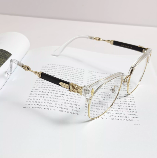 Chrome Hearts Lower Rimless Engraved Glasses